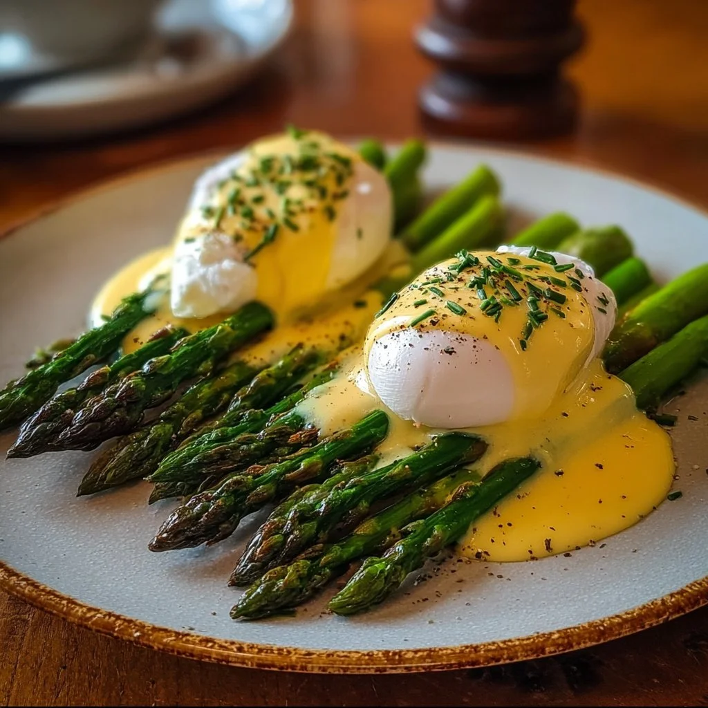 Easy Asparagus with Poached Eggs and Hollandaise Recipe to Try Tonight