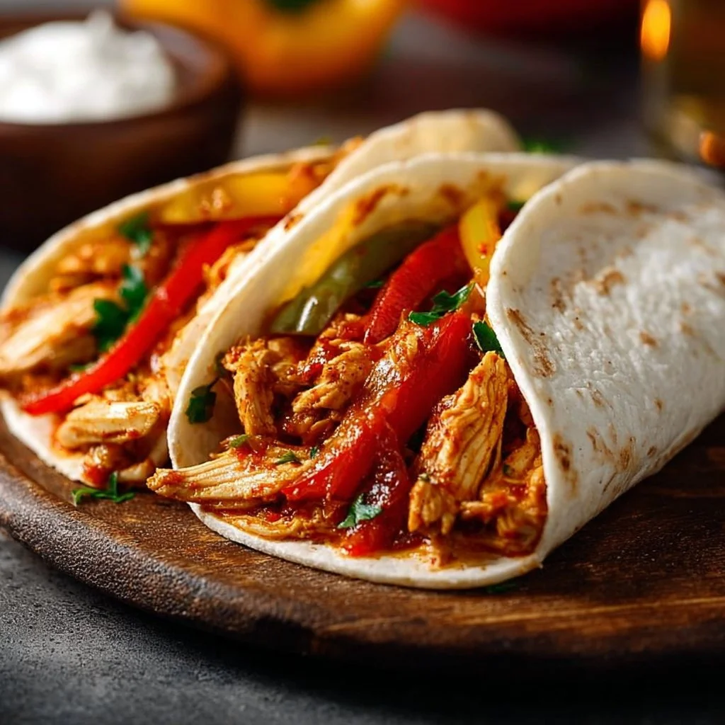 Easy Crockpot Chicken Fajitas