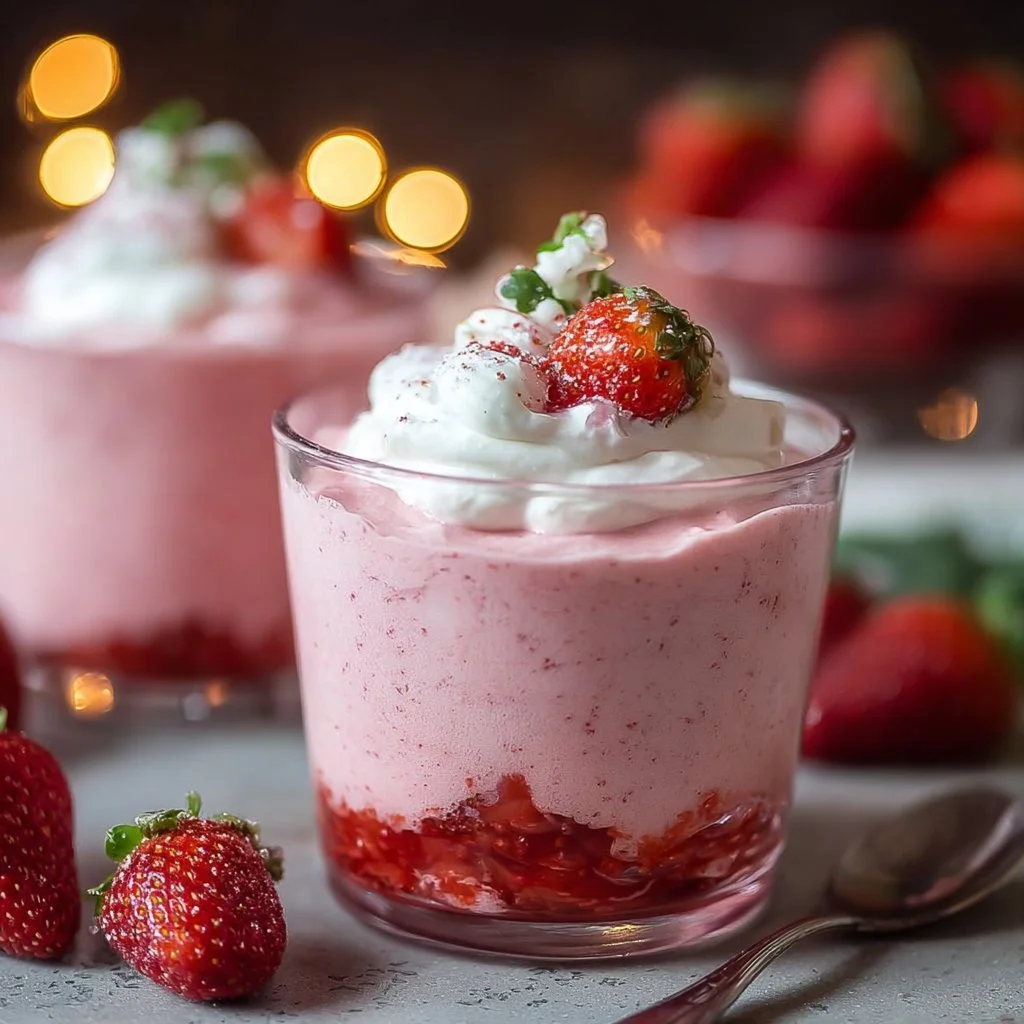 Easy Fresh Strawberry Mousse