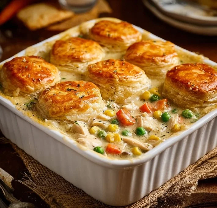 Easy Homemade Chicken Pot Pie Casserole