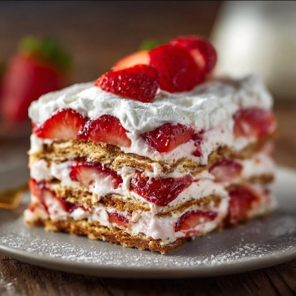 Easy Strawberry Icebox Cake