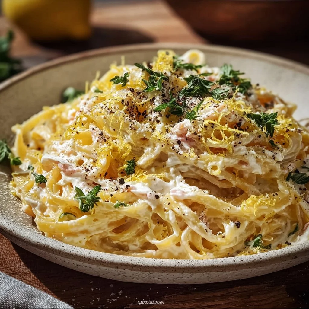 Fresh Spring Lemon Ricotta Pasta