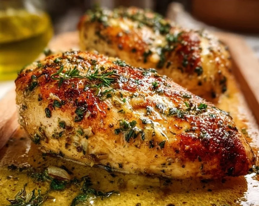 Garlic Butter Baked Chicken Breast