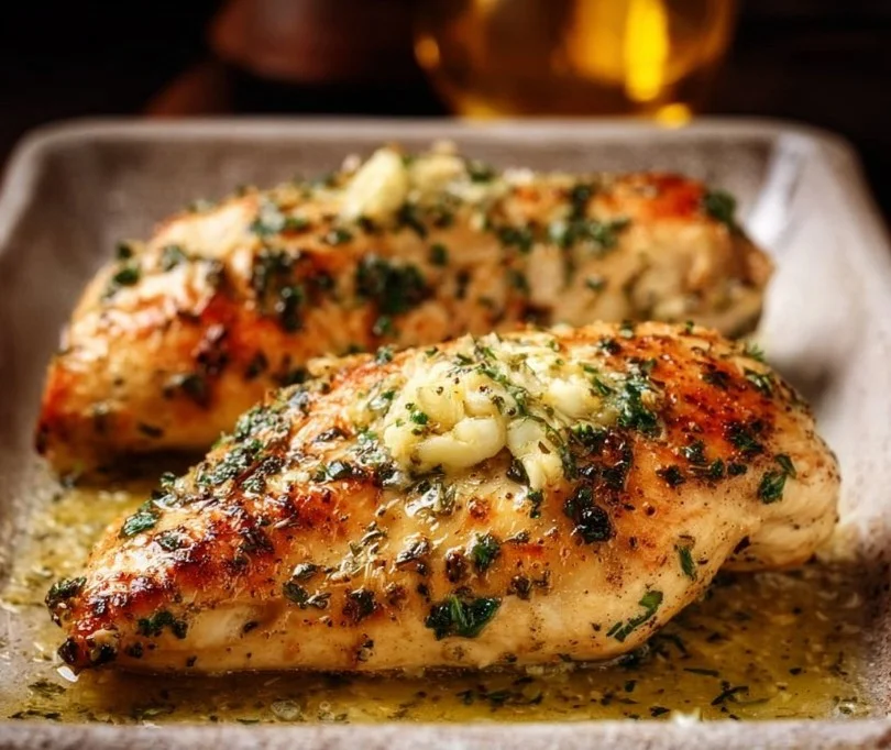 Garlic Butter Baked Chicken Breast
