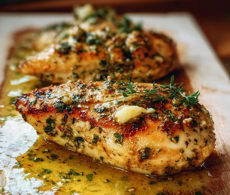 Garlic Butter Baked Chicken Breast