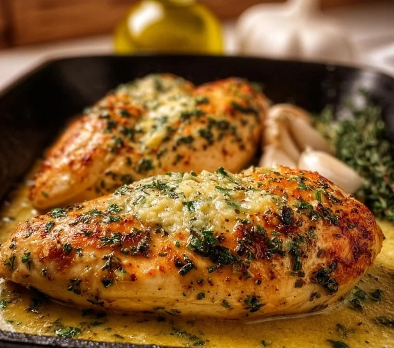 Garlic Butter Baked Chicken Breast