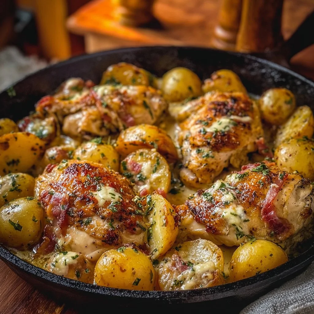Garlic Parmesan Chicken and Potatoes (One-Pan Dinner)