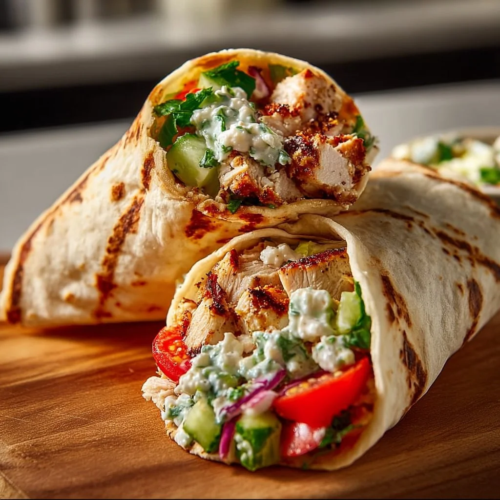 Greek Chicken Wraps