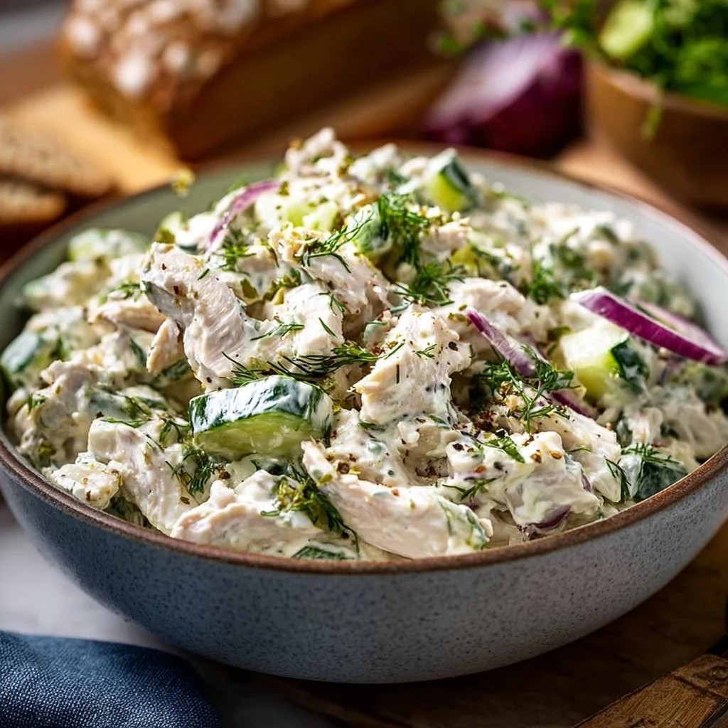 Greek Tzatziki Chicken Salad