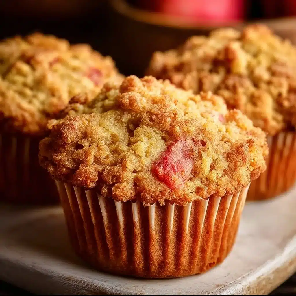 Healthy Rhubarb Muffins