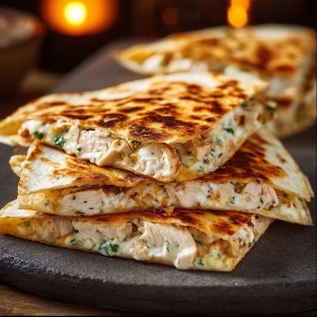 High-Protein Chicken Ranch Quesadilla