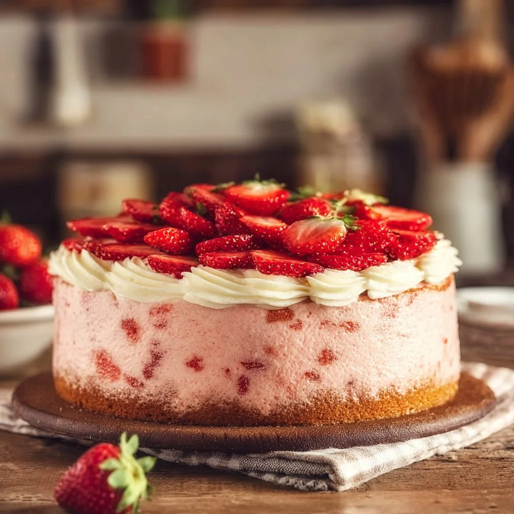 Homemade Strawberry Cake