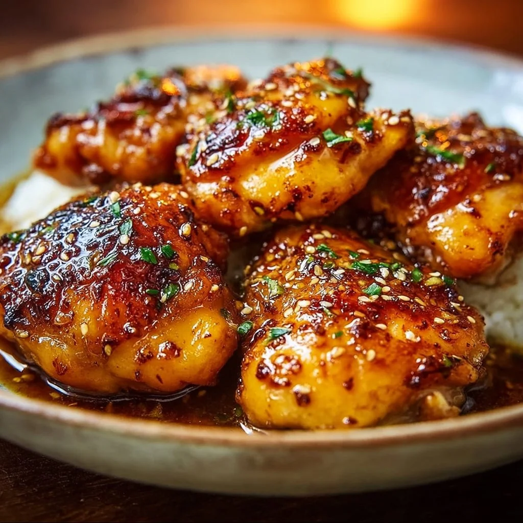Honey Garlic Chicken Thighs