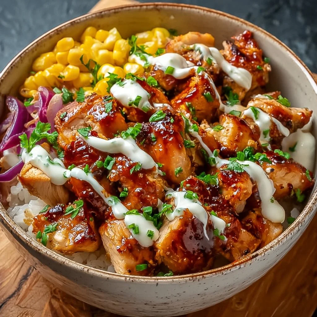 Irresistible High Protein BBQ Ranch Chicken Bowl in Minutes