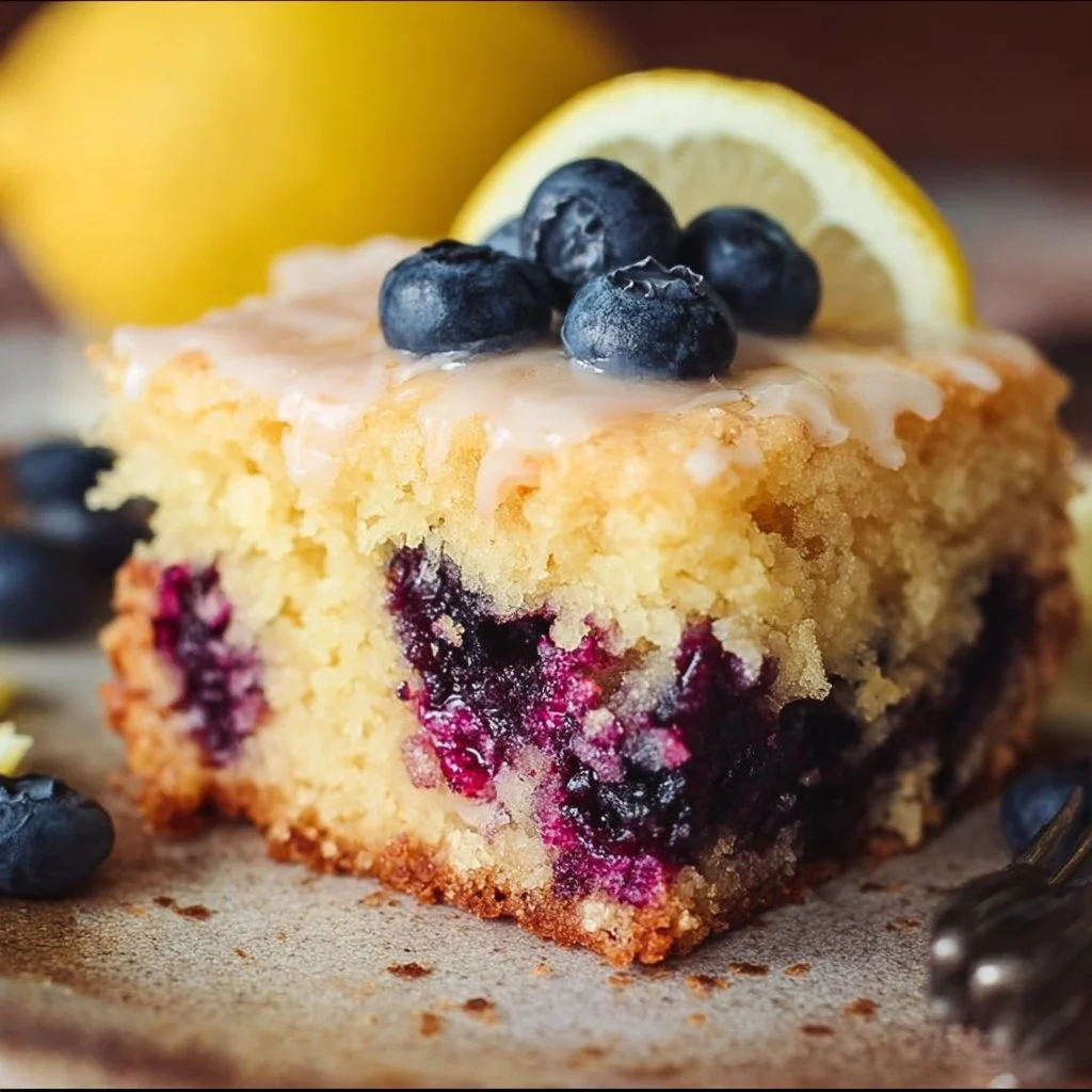 Lemon Blueberry Sheet Cake