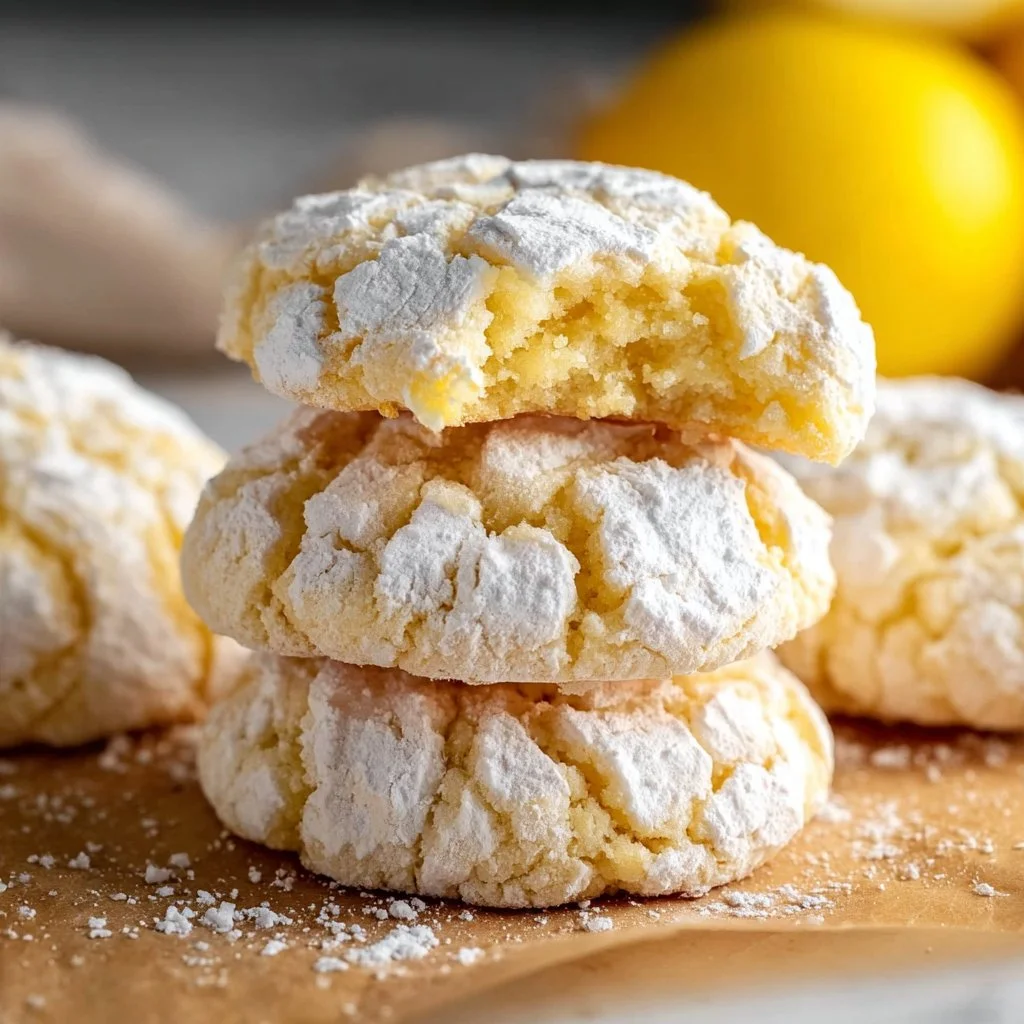 Lemon Crinkle Cookies