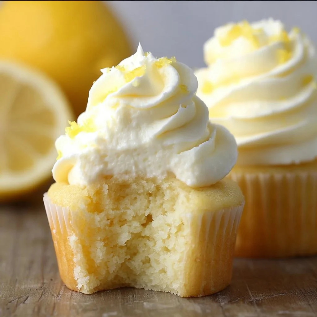 Lemon Cupcakes Recipe - by The Toasty Kitchen. These lemon cupcakes are soft, moist and filled with fresh l… | Lemon dessert recipes, Lemon cupcake recipe, Desserts