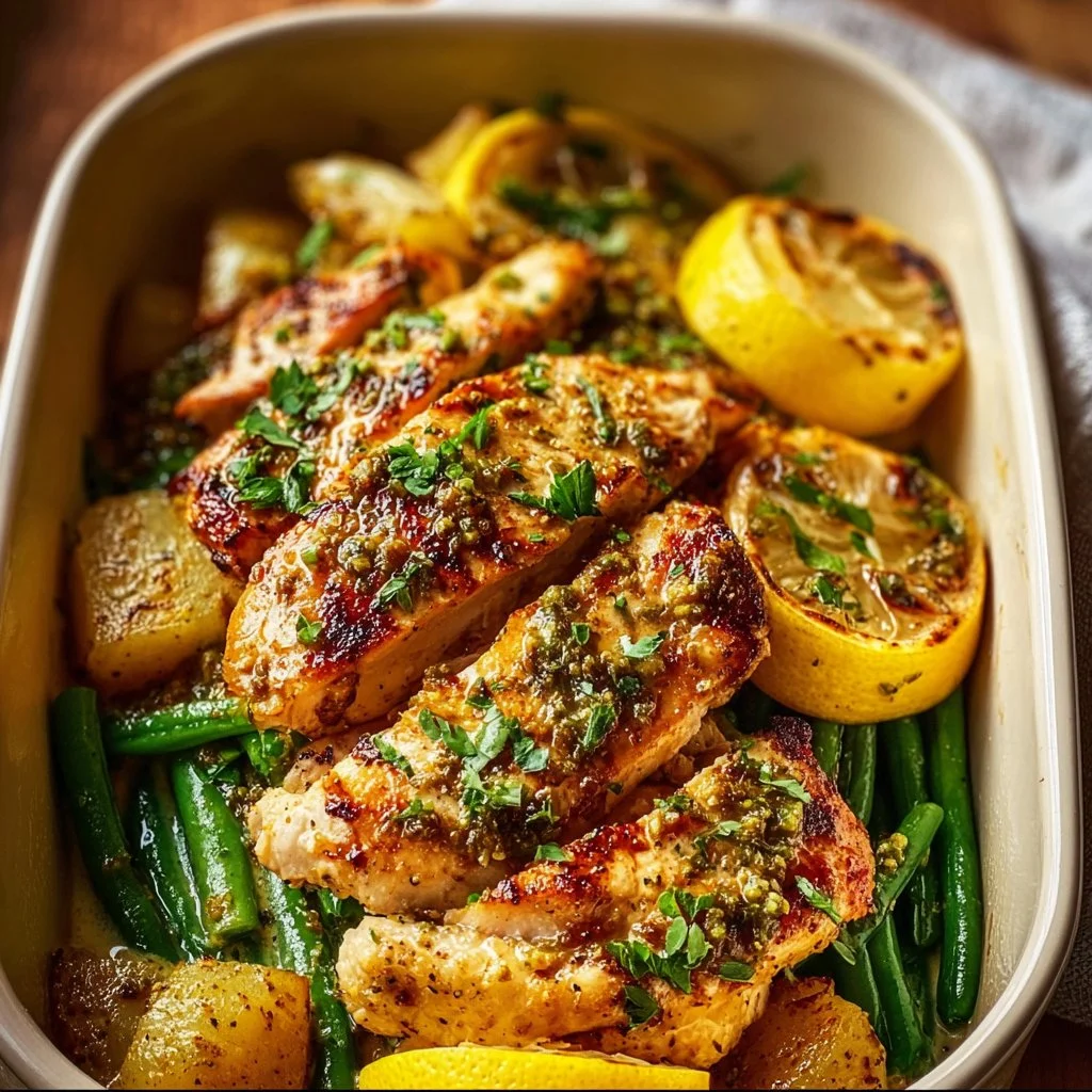 Lemon Garlic Chicken Bowl