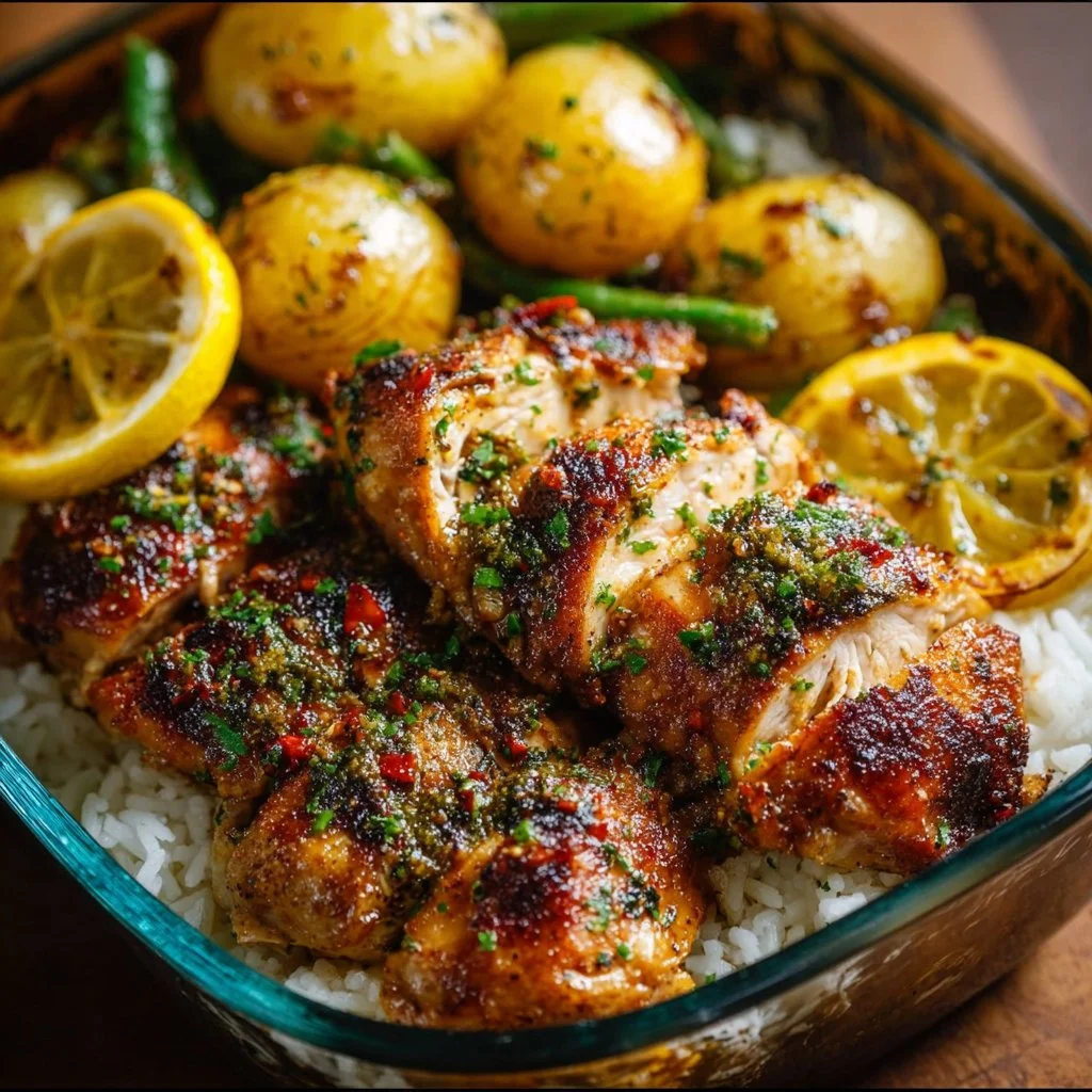 Lemon Garlic Chicken Meal Prep