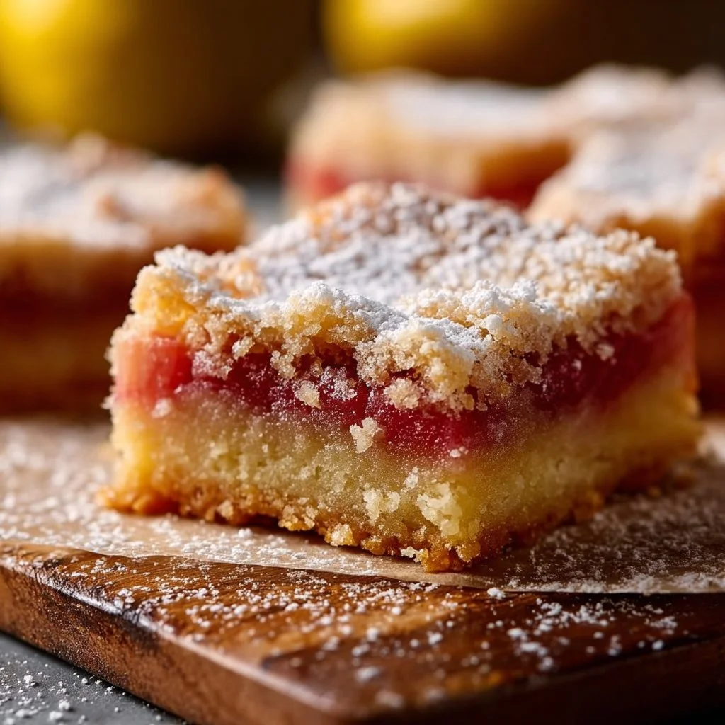 Lemon Rhubarb Bars