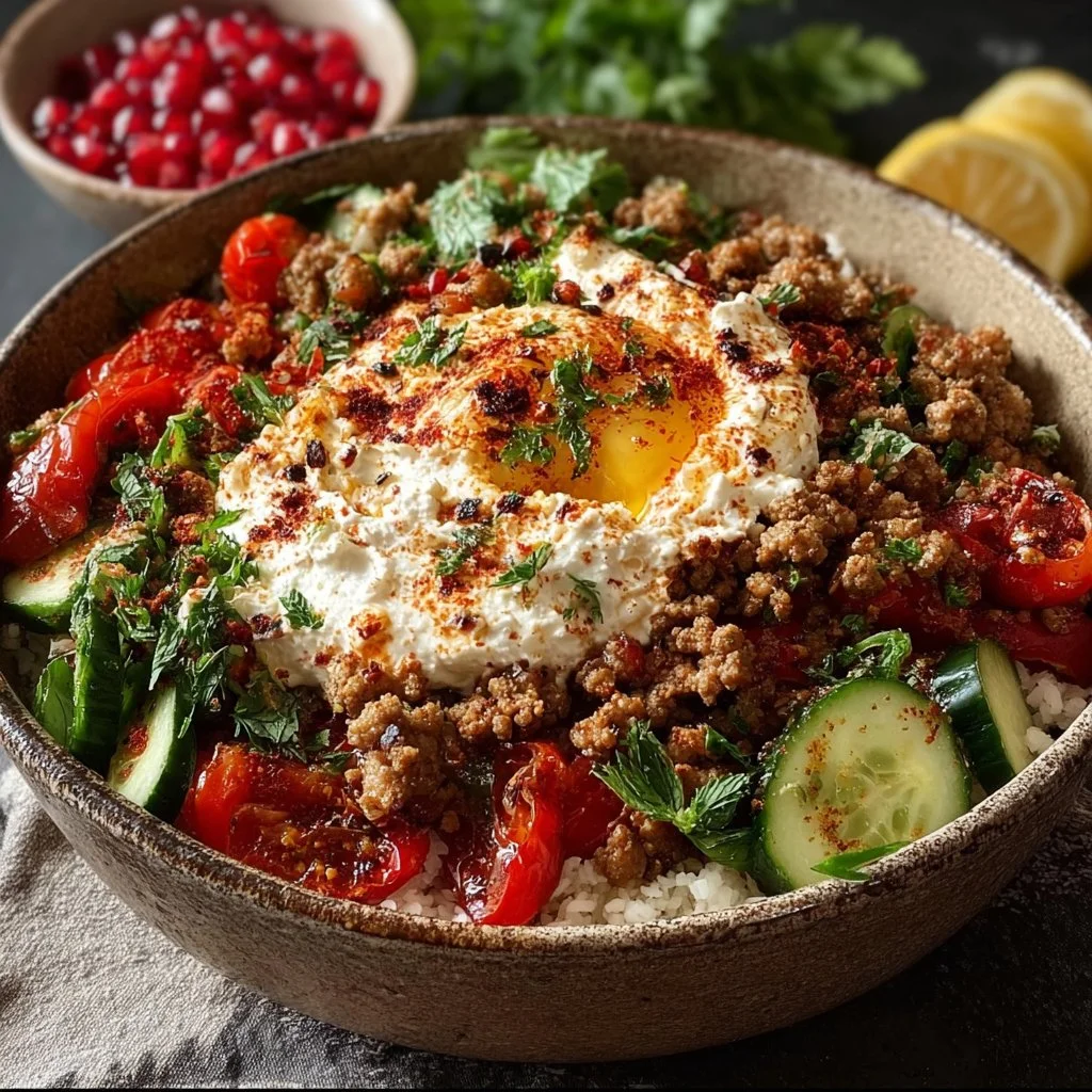Mediterranean Ground Turkey Bowl