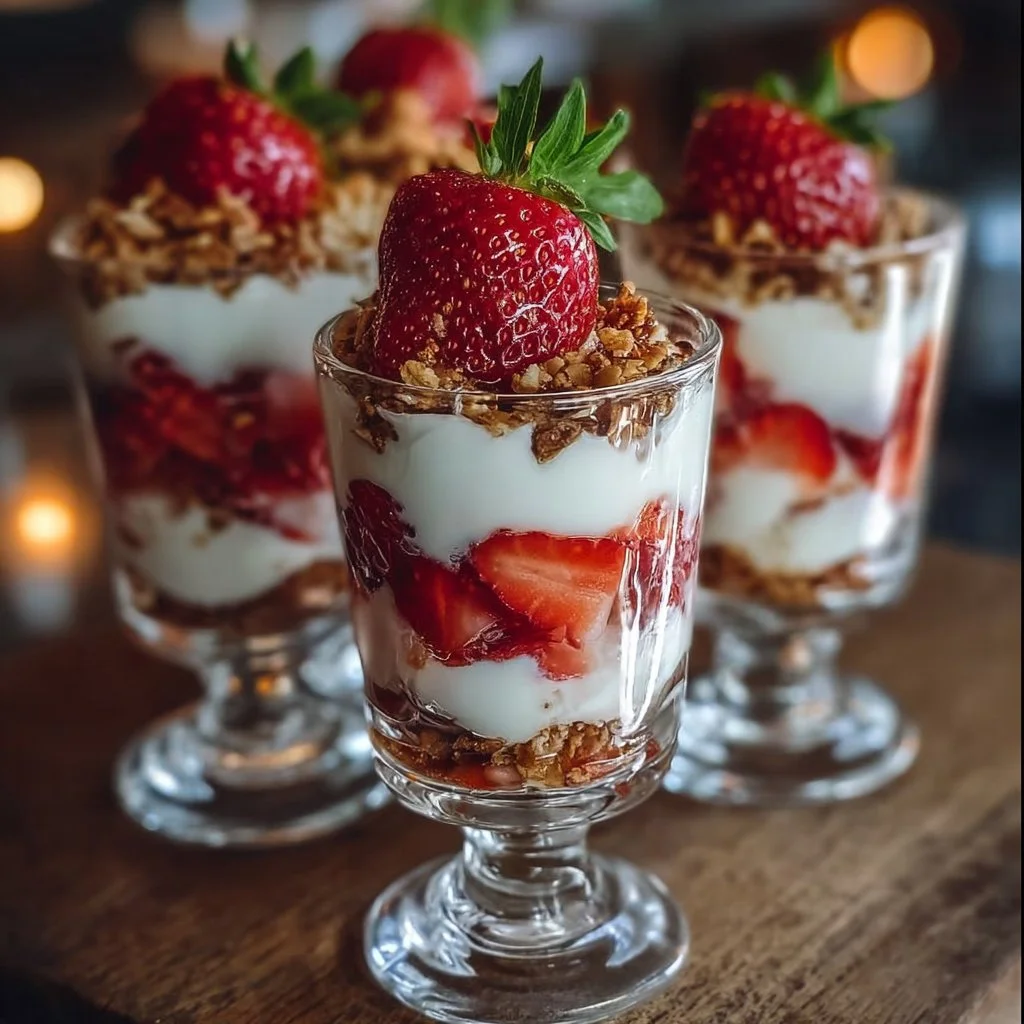 Mini Strawberry Yogurt Parfaits