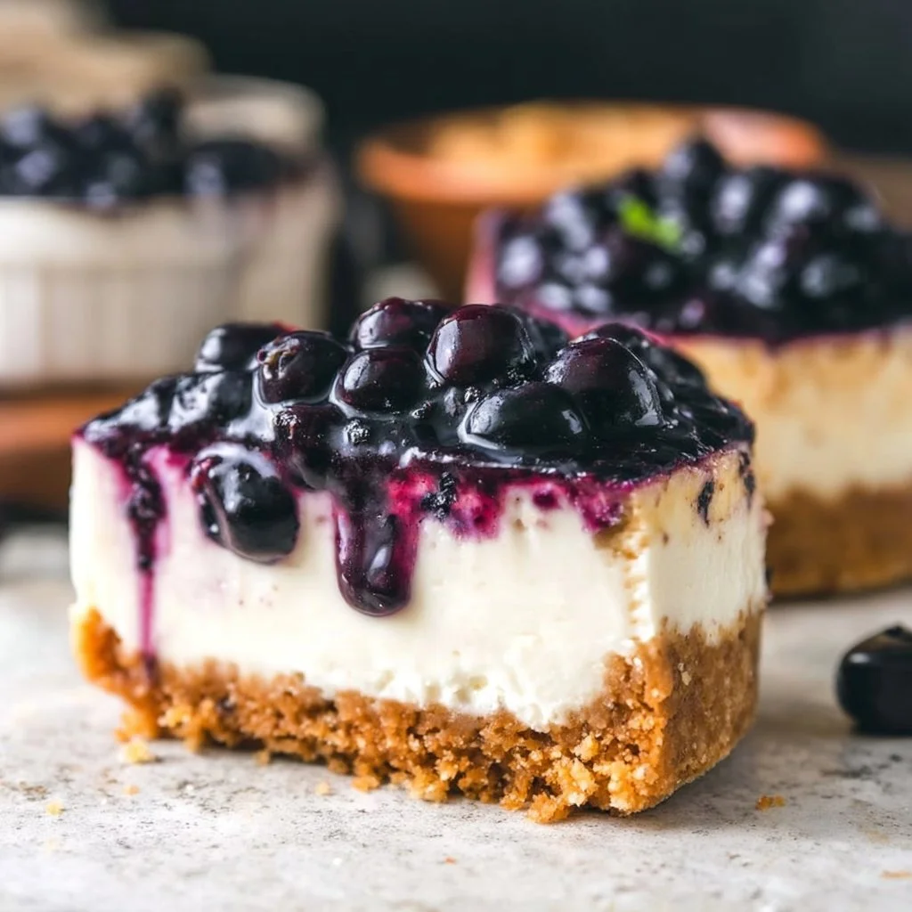 No Bake Blueberry Cheesecake