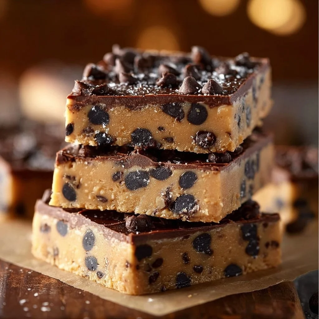 No Bake Cookie Dough Bars