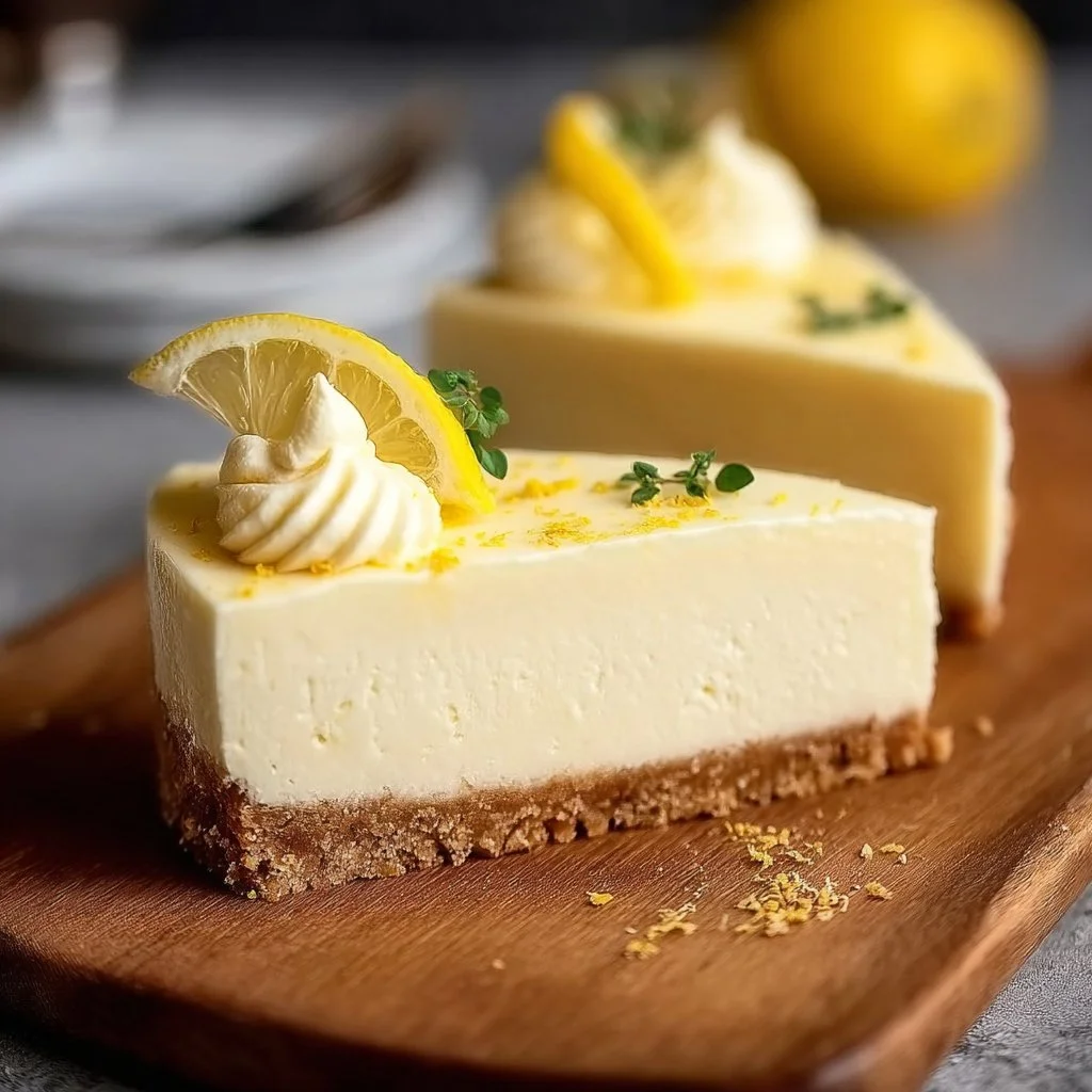 No-Bake Lemon Cheesecake