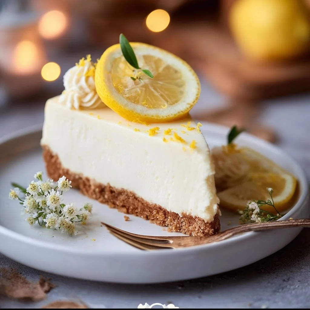 No Bake Lemon Cheesecake