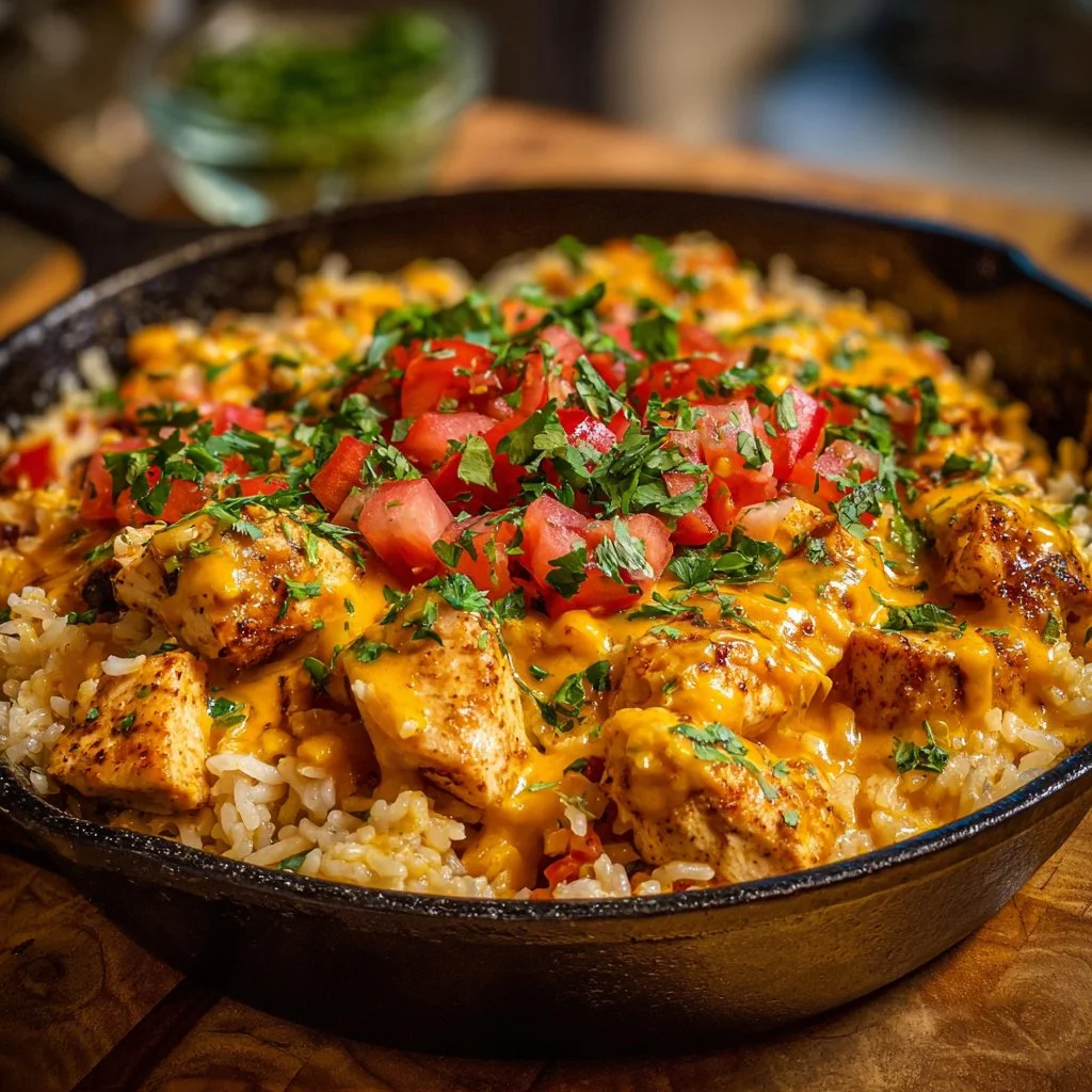 One-Pot Cheesy Southwest Chicken & Rice: Creamy Bliss!