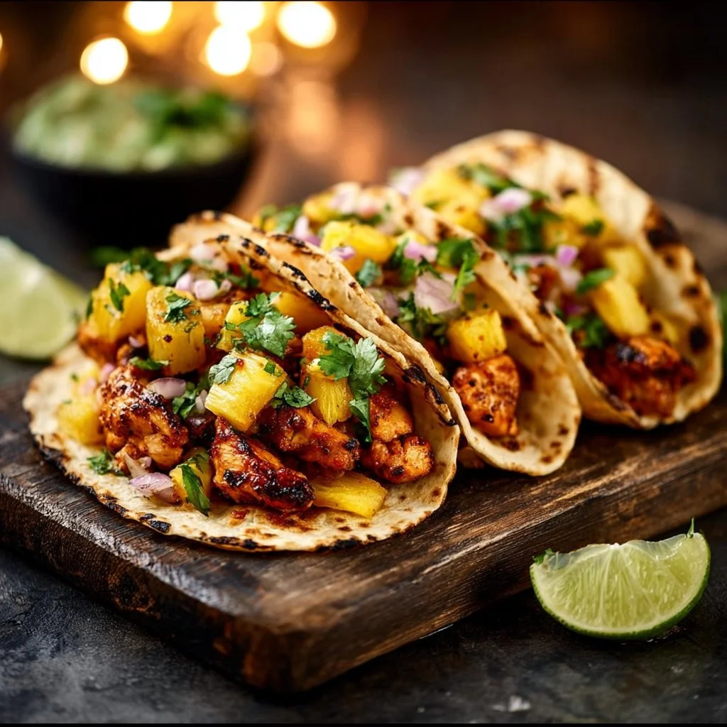 Pineapple Chicken Tacos