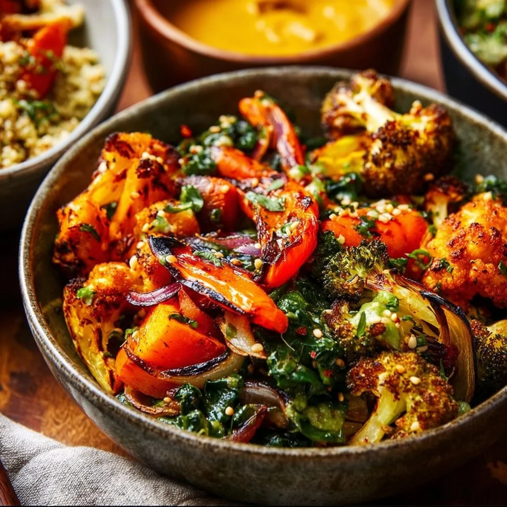 Roasted Veggie Glow Bowls