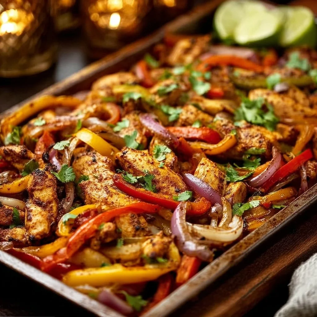 Sheet Pan Chicken Fajitas