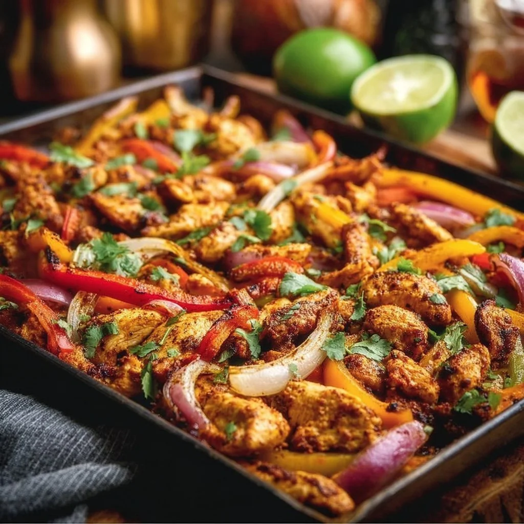 Sheet Pan Chicken Fajitas