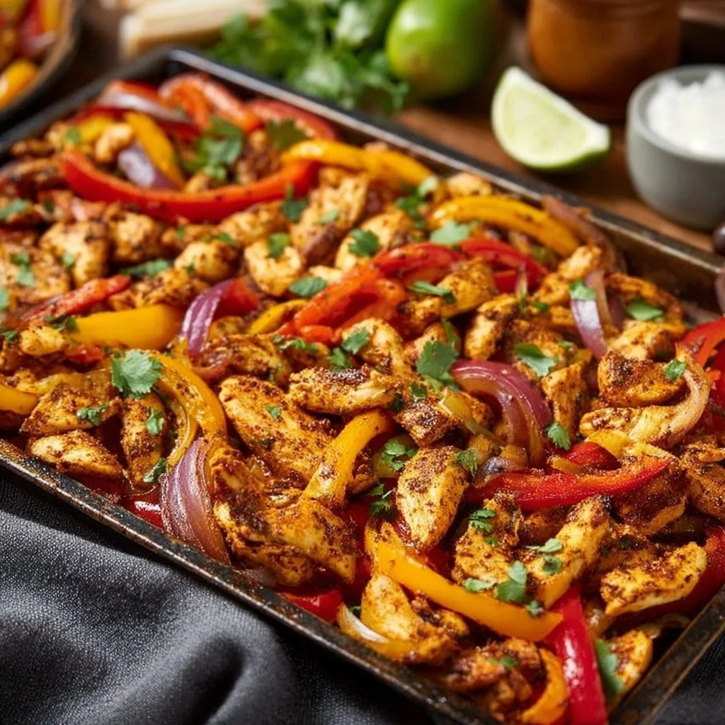 Sheet Pan Chicken Fajitas