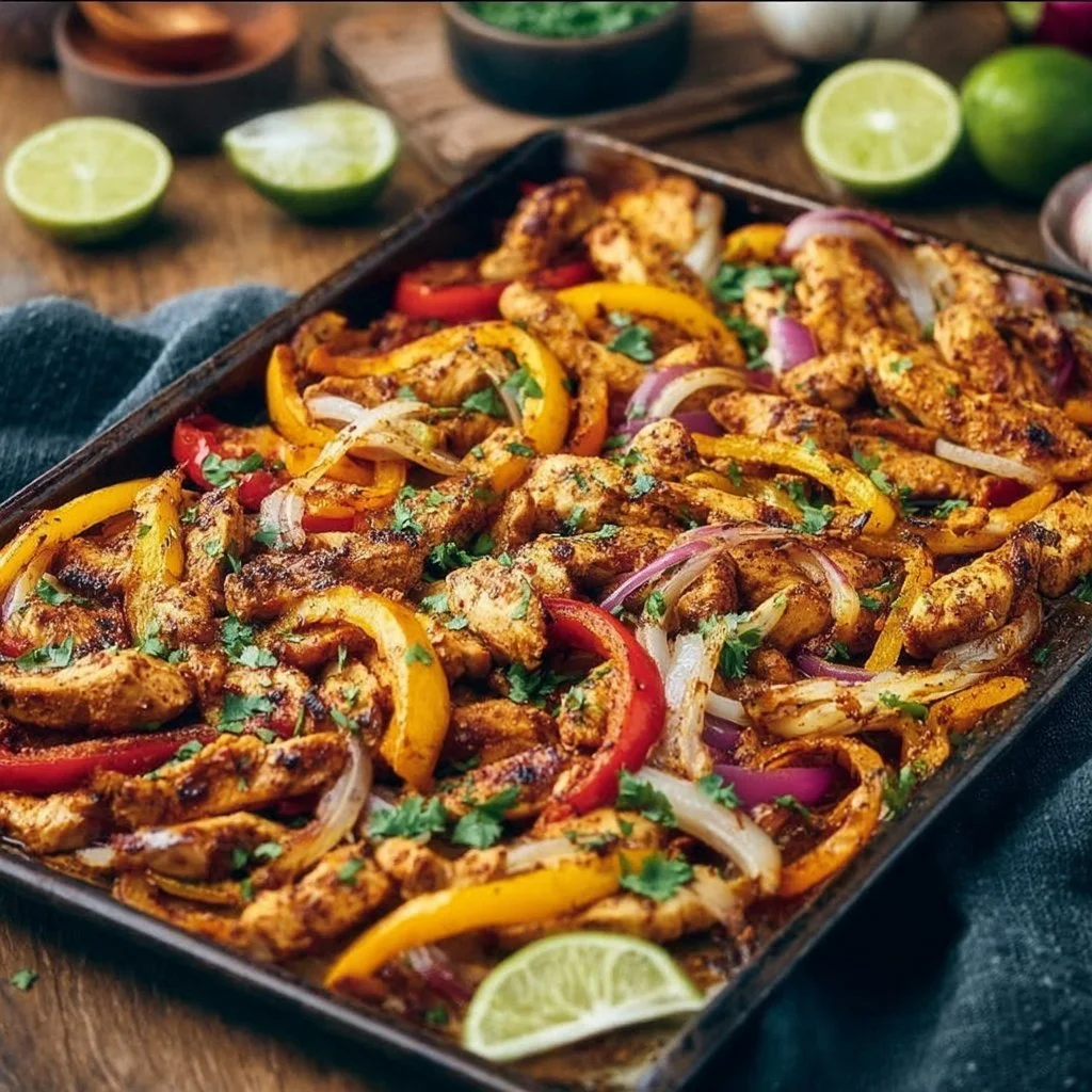 Sheet Pan Chicken Fajitas
