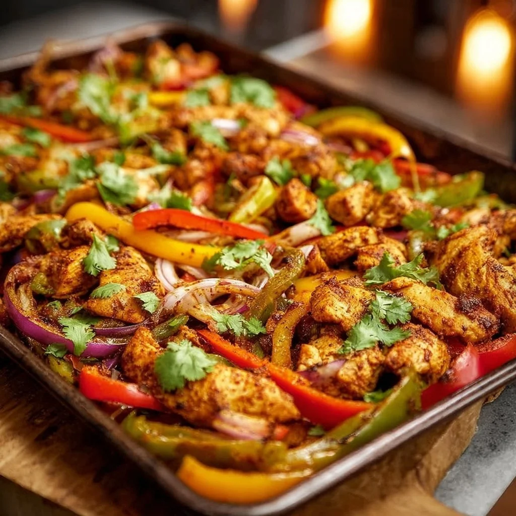 Sheet Pan Chicken Fajitas