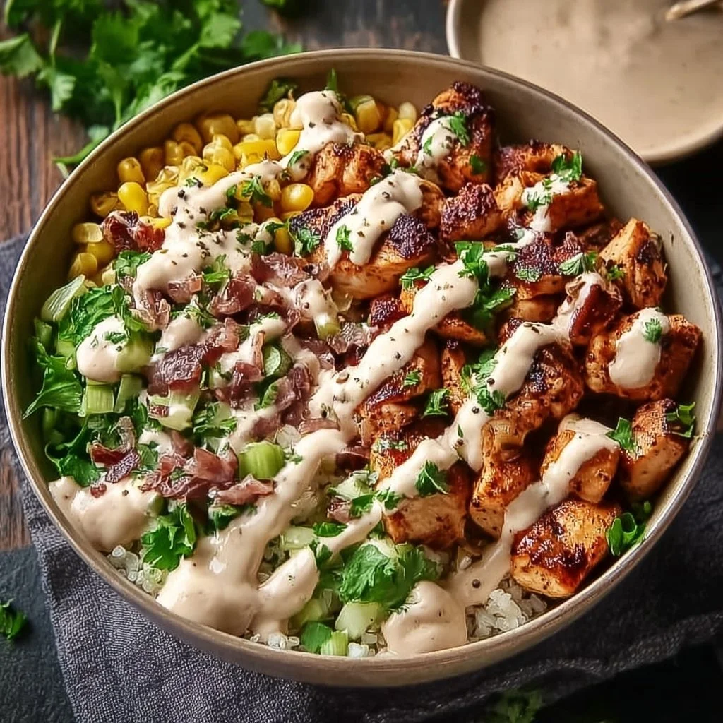 Smoky Chipotle Chicken Bowl with Creamy Sauce You’ll Crave