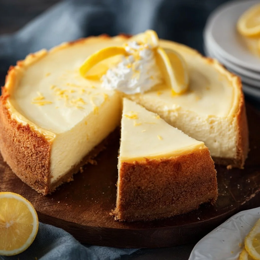 Smooth Lemon Cheesecake