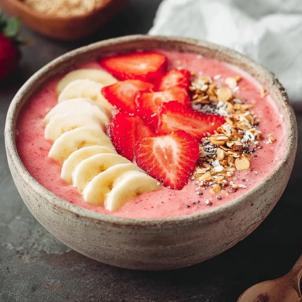 Strawberry Banana Smoothie Bowl