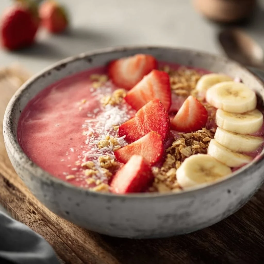 Strawberry Banana Smoothie Bowl
