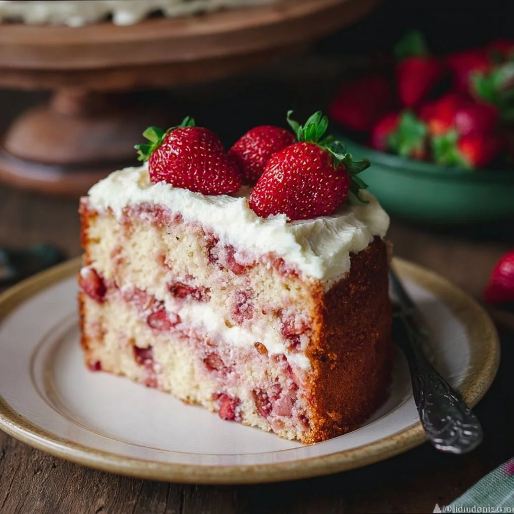 Strawberry Cake from Scratch