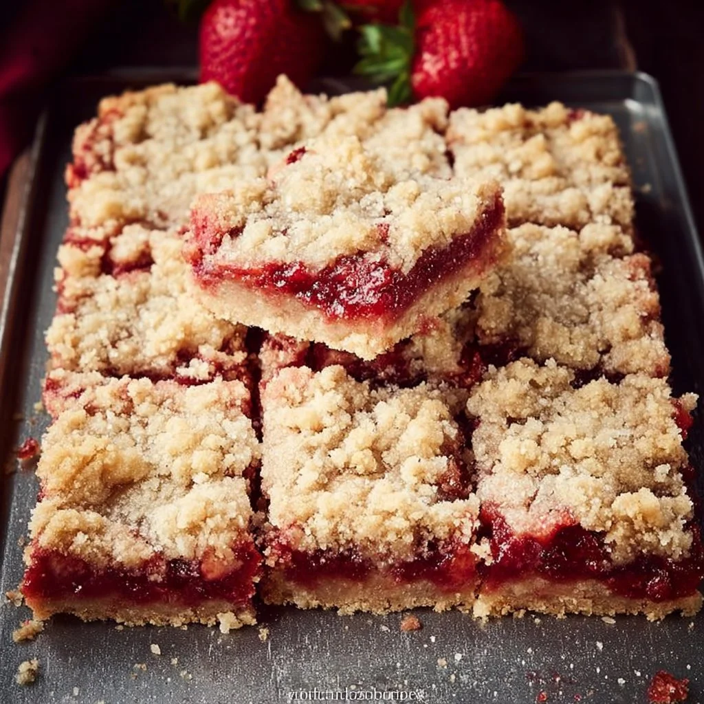 Strawberry Crumb Bars