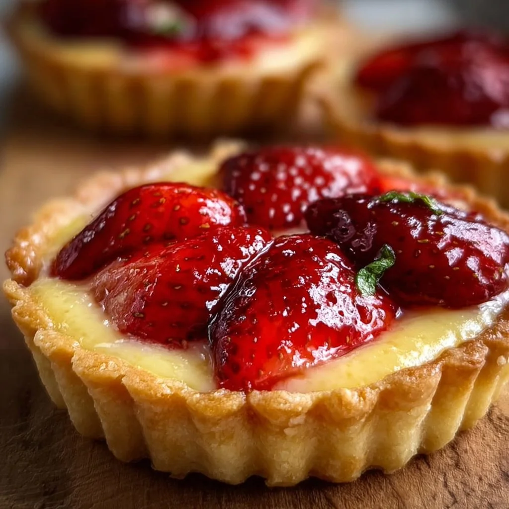 Strawberry Custard Tarts