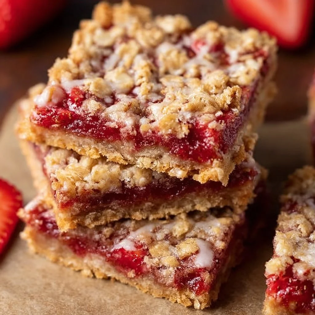 Strawberry Oatmeal Bars