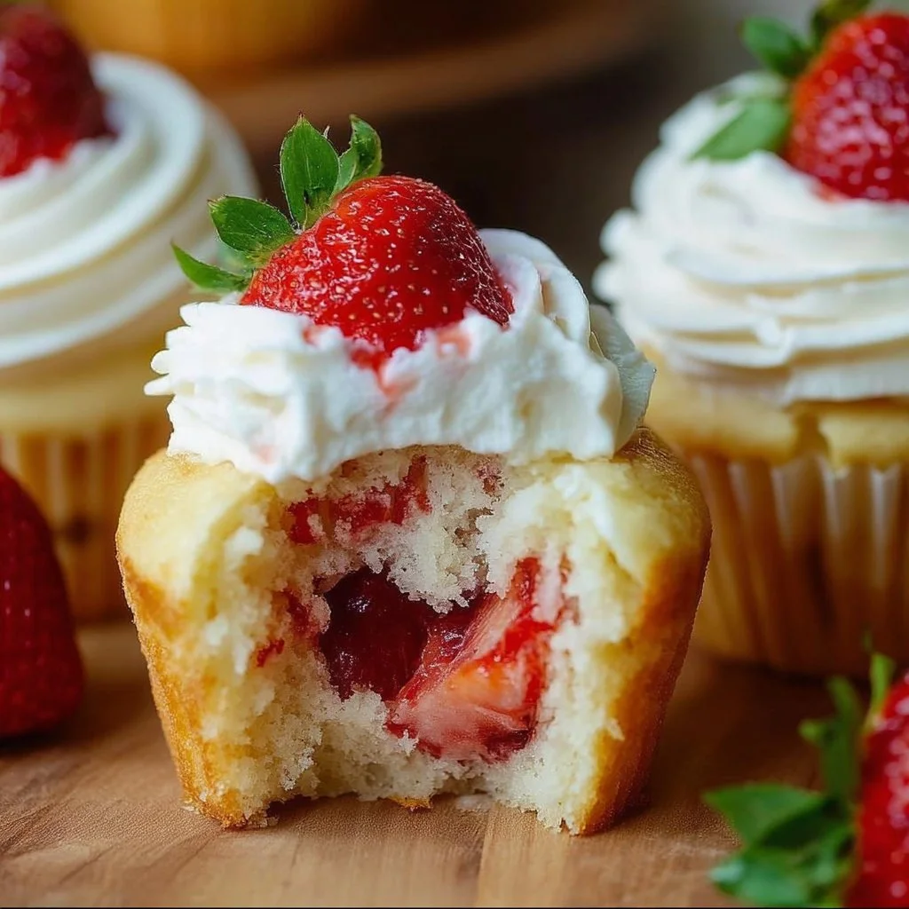 Strawberry Shortcake Cupcakes