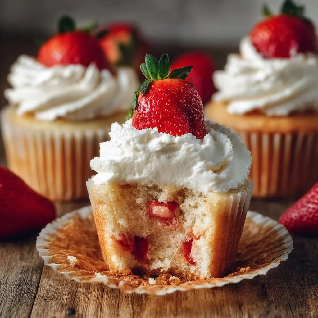 Strawberry Shortcake Cupcakes