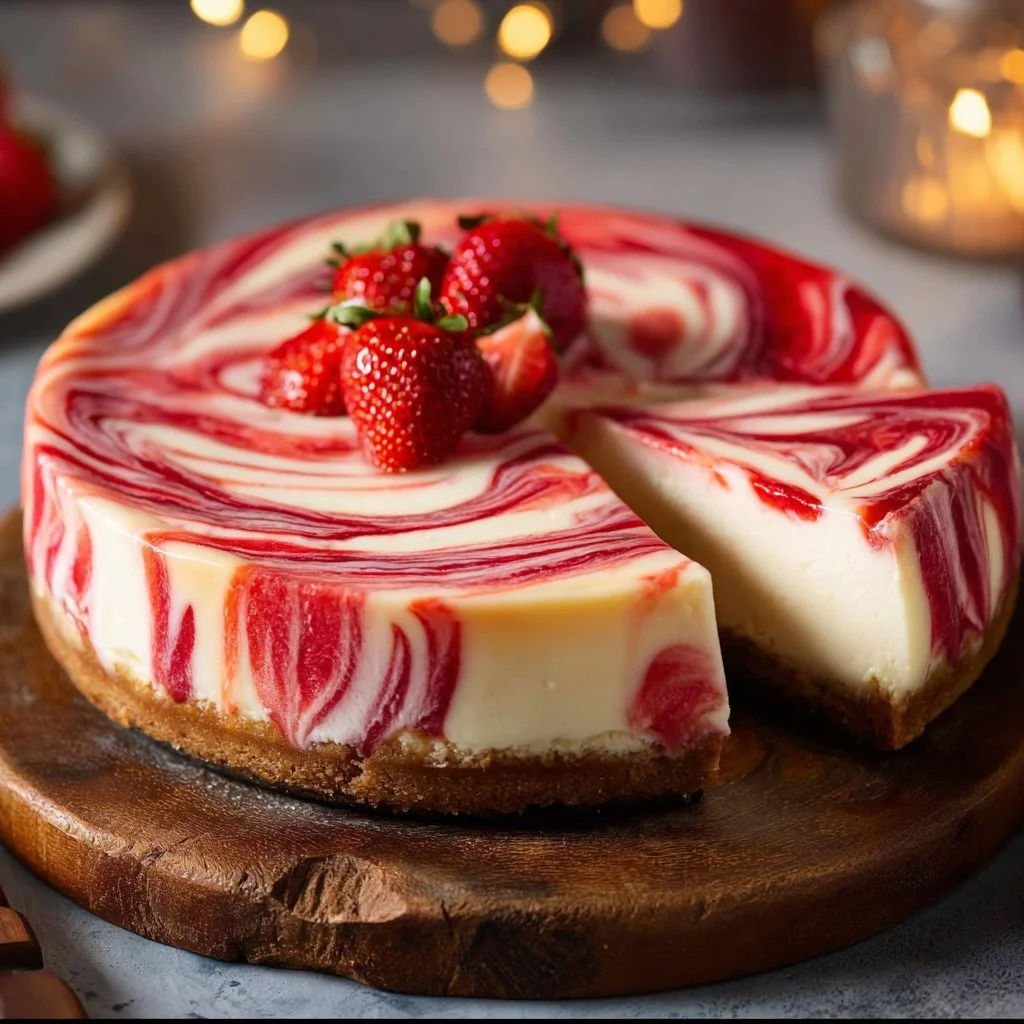 Strawberry Swirl Cheesecake Recipe
