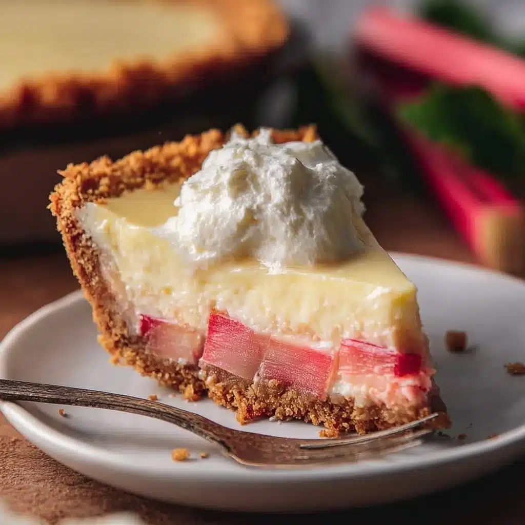 Tangy Rhubarb Cheesecake Pie